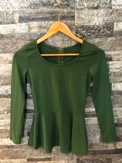 green peplum