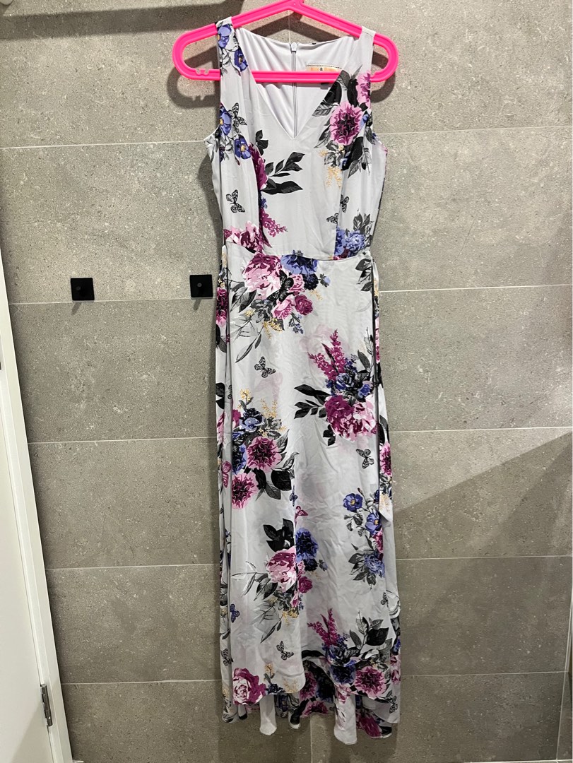 Billie and blossom grey 2025 floral dress