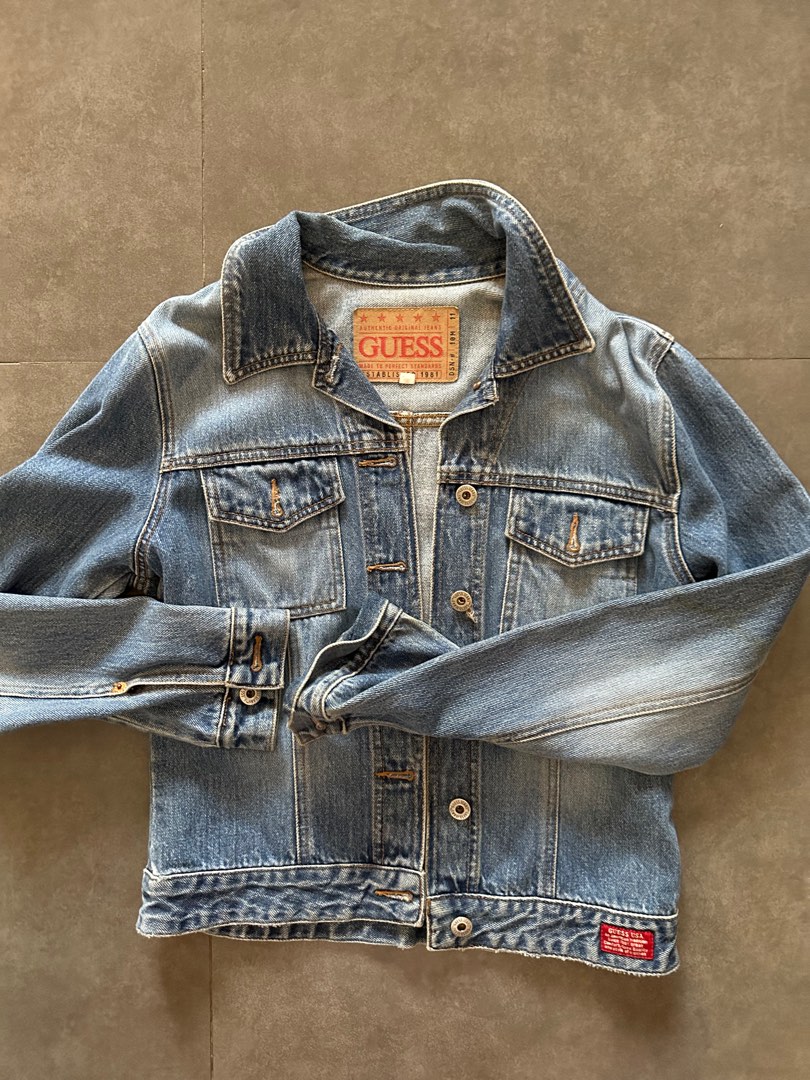 Guess denim jacket on Carousell