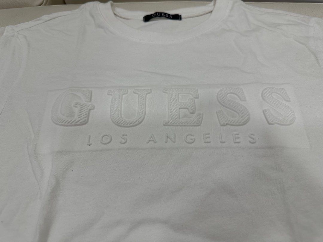GUESS from Korea T shirts Size M White Casual Mens Shirt Tee Shirt