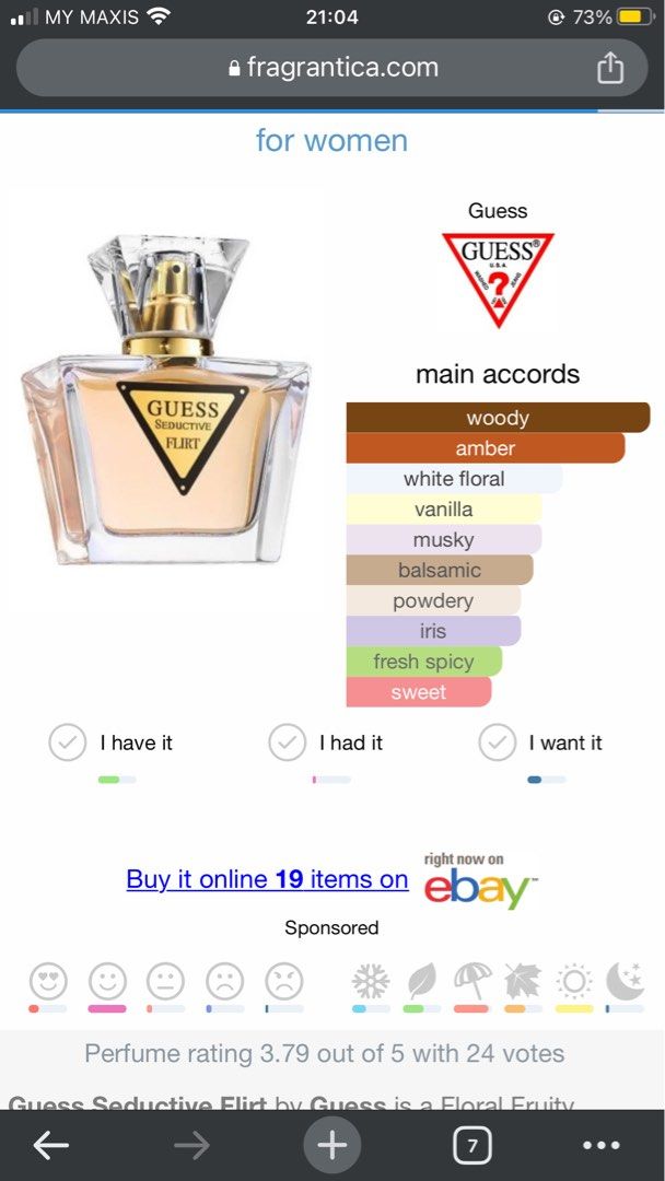 guess seductive flirt scent