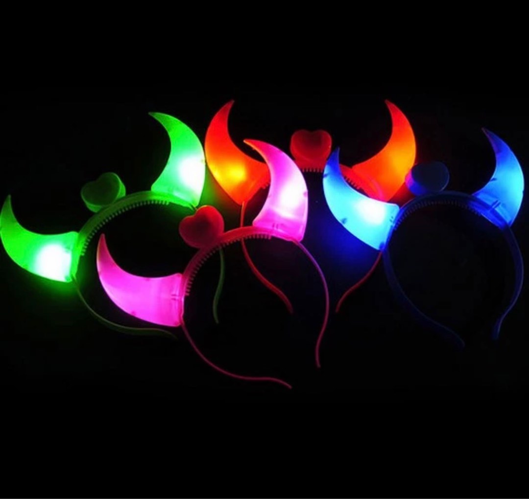 Halloween LED Devil Horns Headband, Furniture & Home Living, Lighting