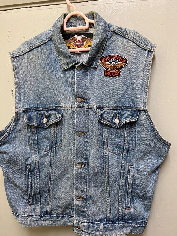 Half denim hotsell half leather jacket