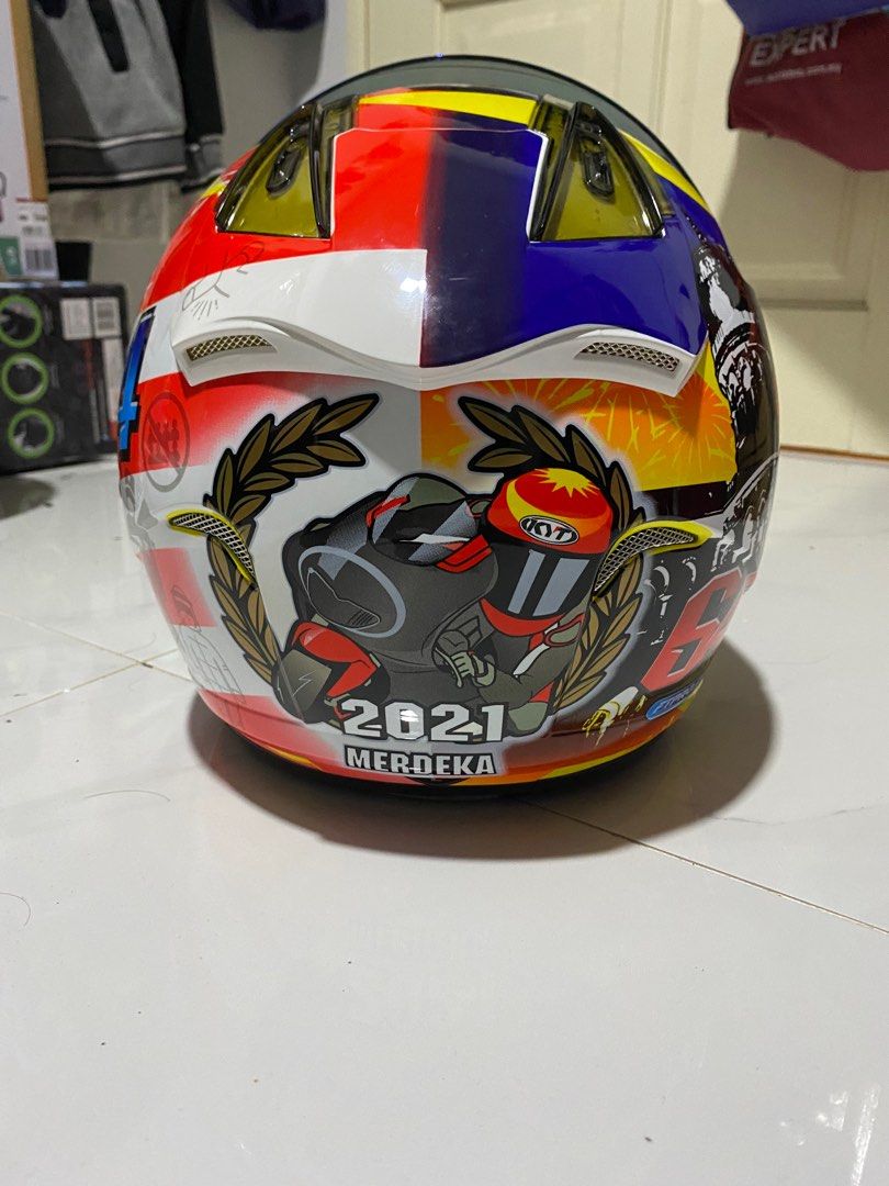 Helmet KYT Merdeka 64 Limited Edition, Motorbikes on Carousell