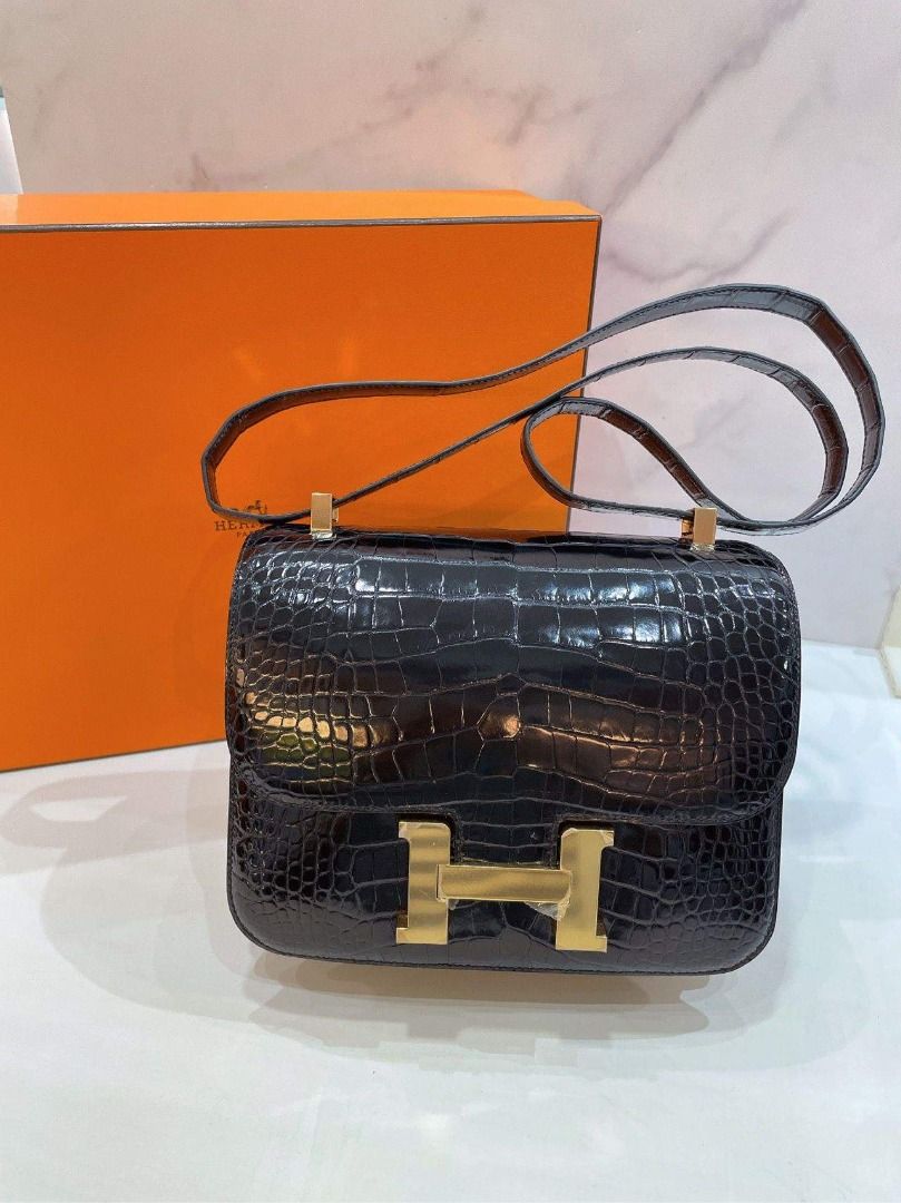 Hermes on sale alligator constance