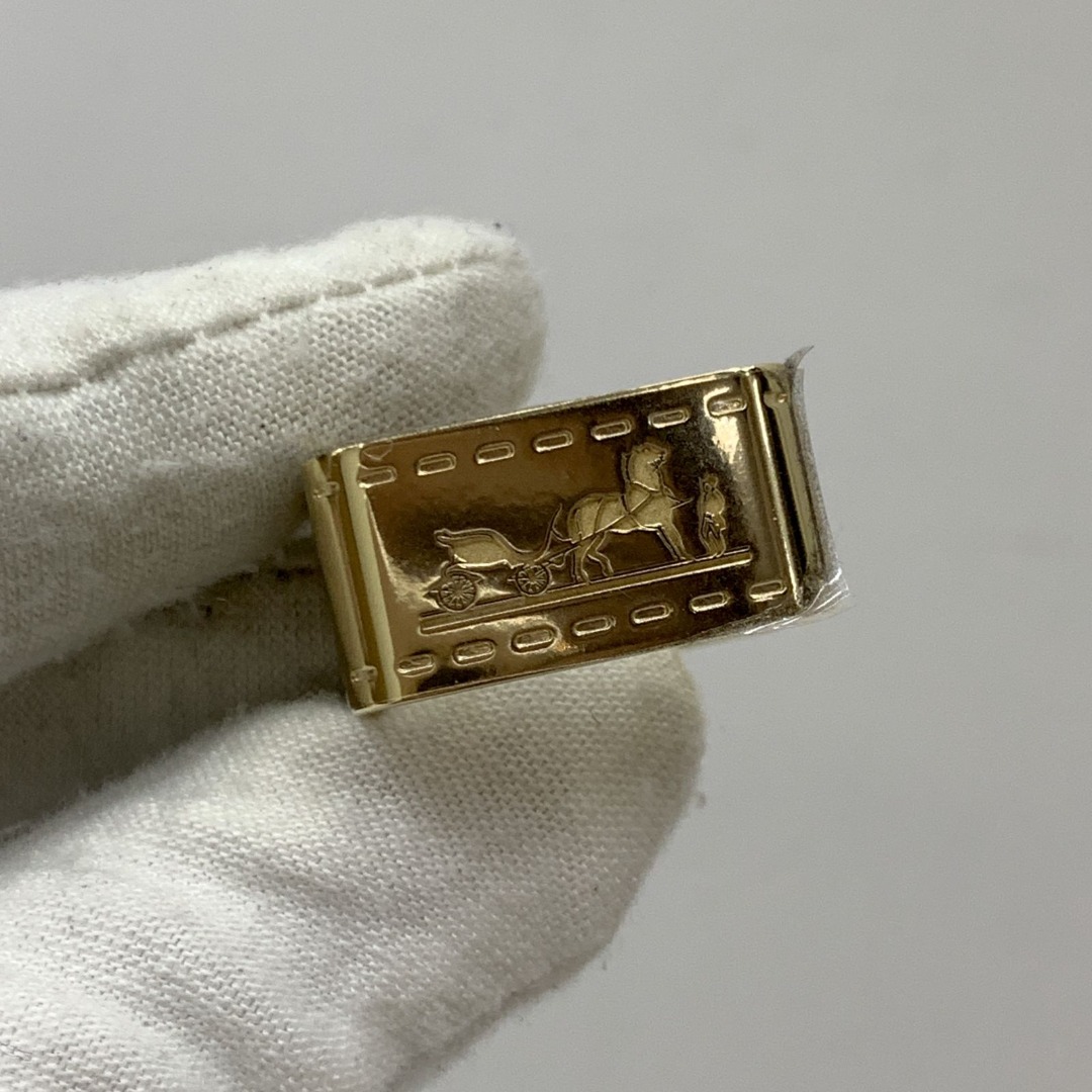 HERMES GOLD BOLDUC SCARF RING 237026385 WE Luxury Accessories on