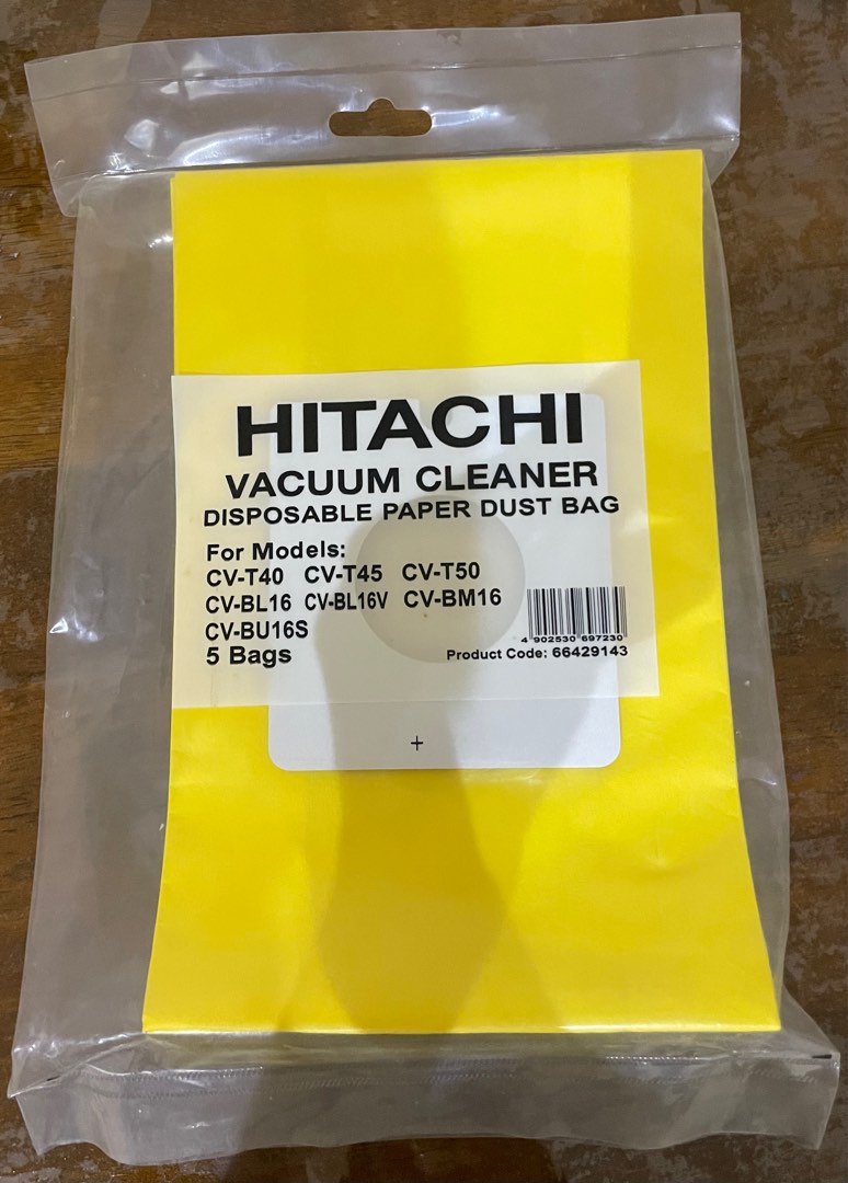 Hitachi vacuum clean dust bag, TV & Home Appliances, Vacuum Cleaner