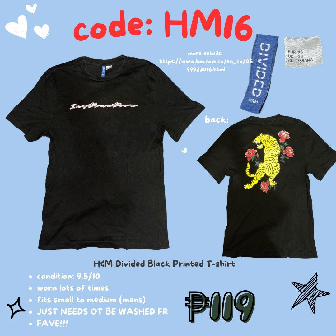 H and m printed shirts online