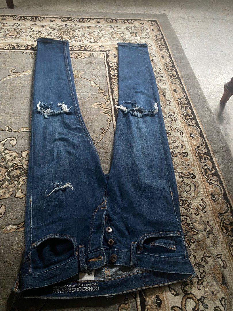 H&m ripped skinny jeans shop