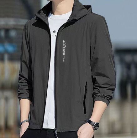 Men's casual jacket hooded cardigan sweatshirt w14 clearance