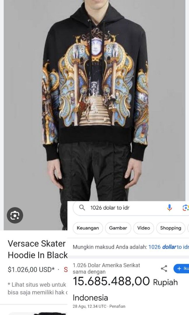 Versace skater best sale olympus print hoodie