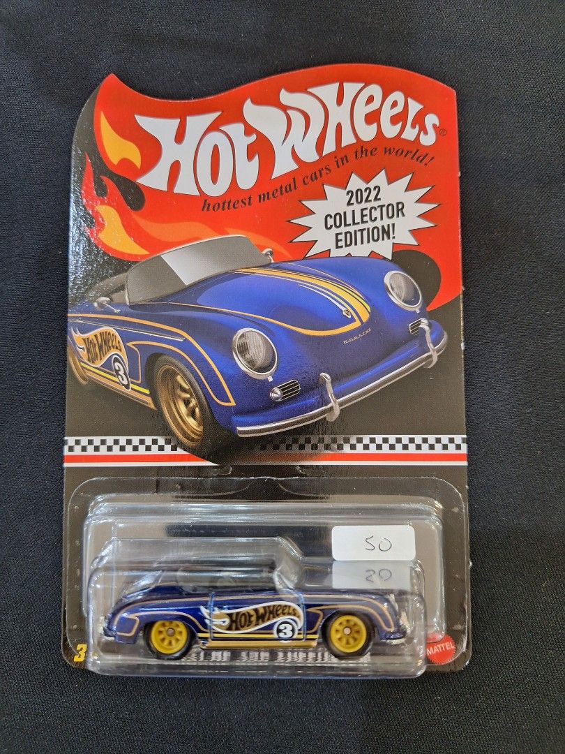 Hot Wheels Porsche 356 Speedster 2022 Collector Edition Blue