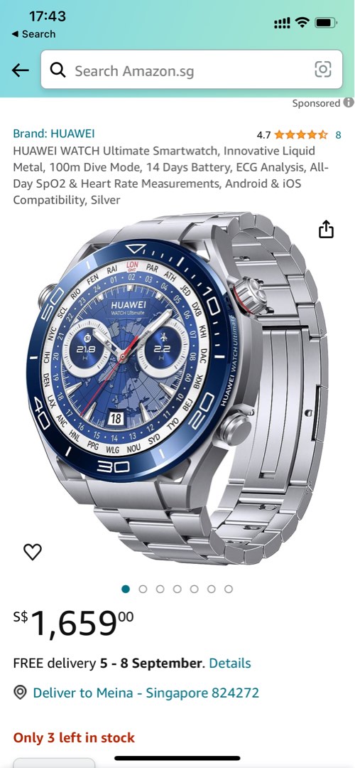 Free watch new arrivals huawei