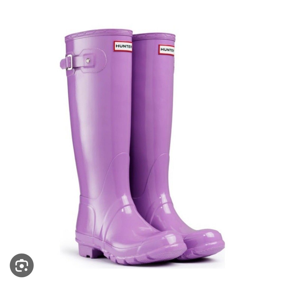 Purple hunter cheap rain boots