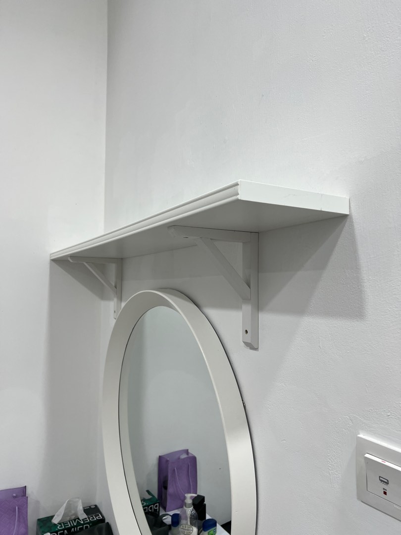 IKEA Bergshult Shelf + Sandshult Bracket, Furniture & Home Living