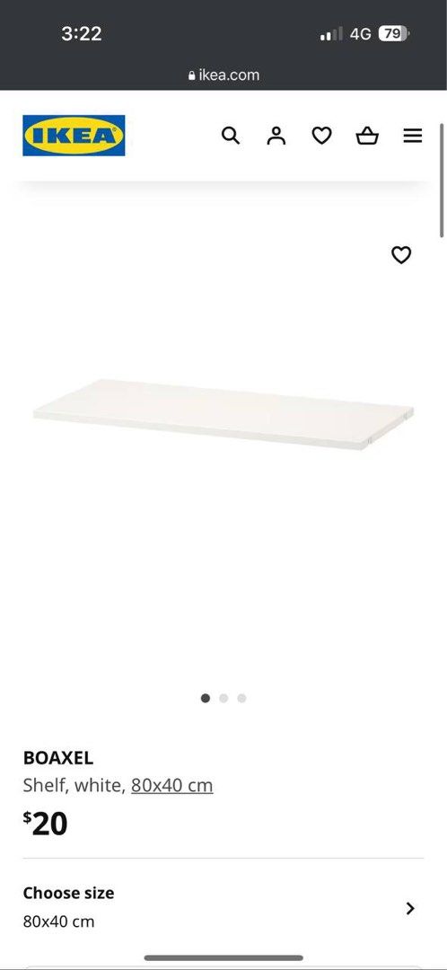 BOAXEL Drying rack, white, 80x40 cm - IKEA