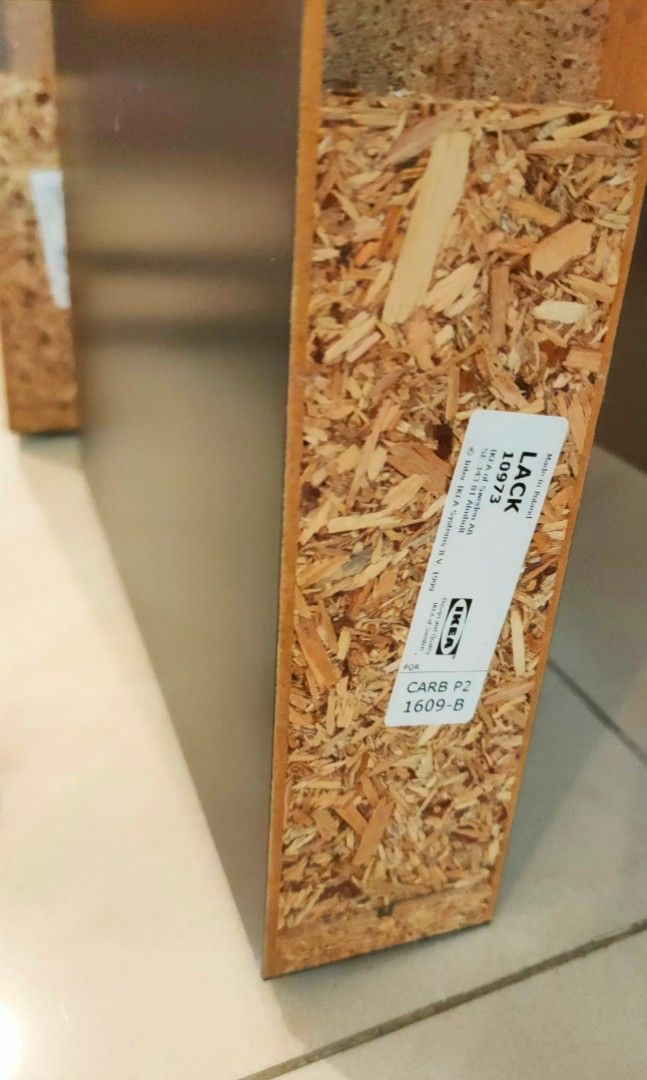 Ikea Lack Shelf 2 units (with brackets & screw)., Furniture & Home