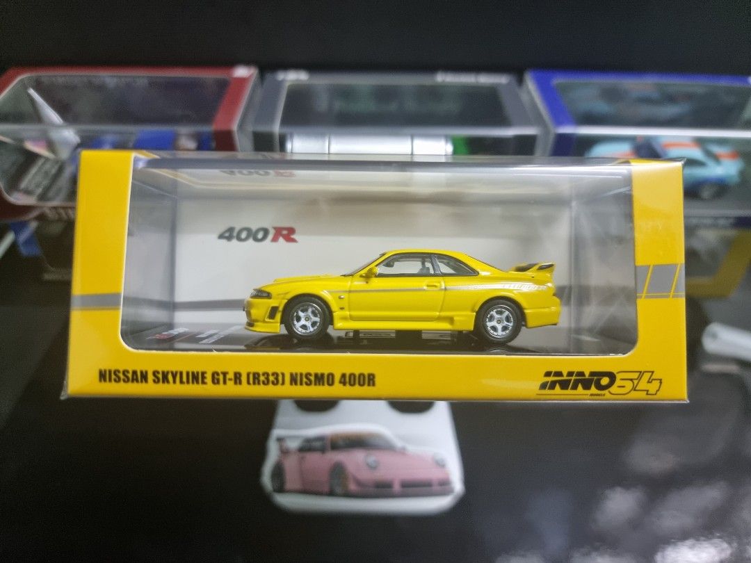 P.O Inno64 Nissan skyline GT-R R33 Nismo 400R Yellow, Hobbies & Toys ...