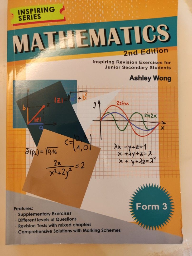 Any Series About Math Inspiring Series: Mathematics (Form 3), 興趣及遊戲, 書本 & 文具, 教科書 - Carousell