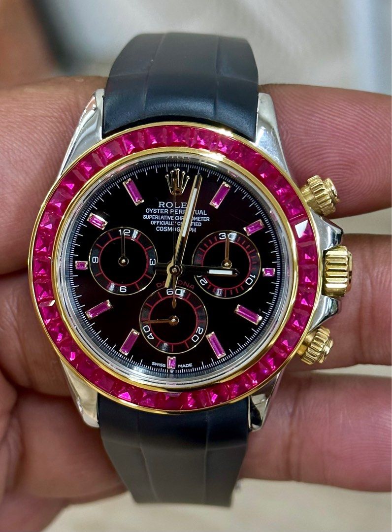 Rolex daytona ruby outlet