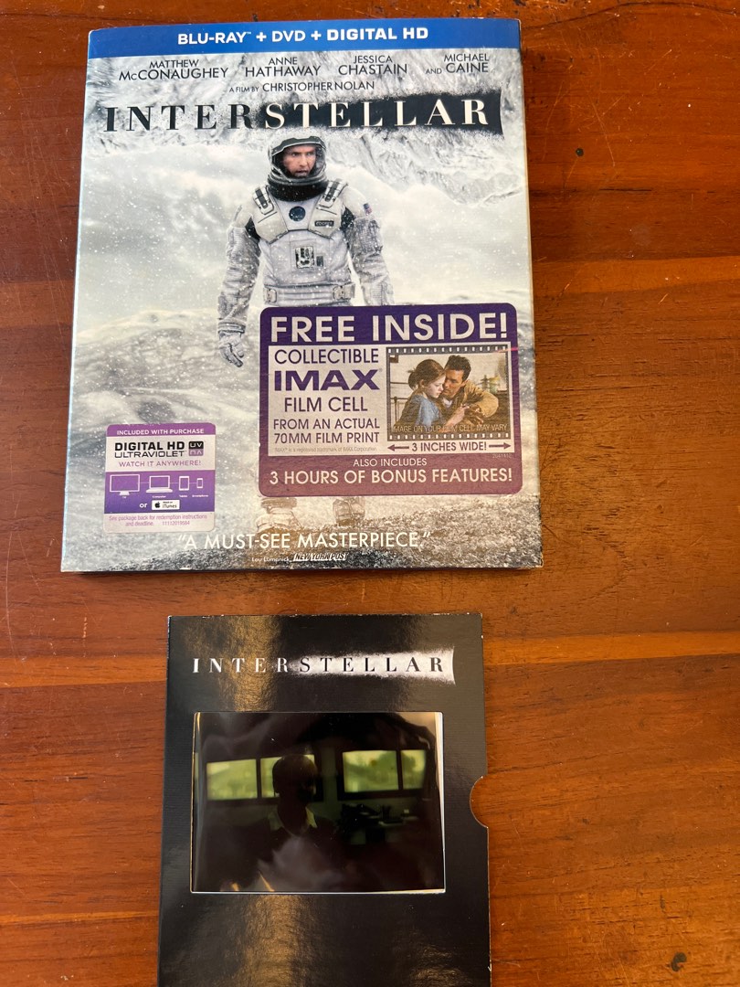Interstellar blu ray / dvd, Hobbies & Toys, Music & Media, CDs & DVDs