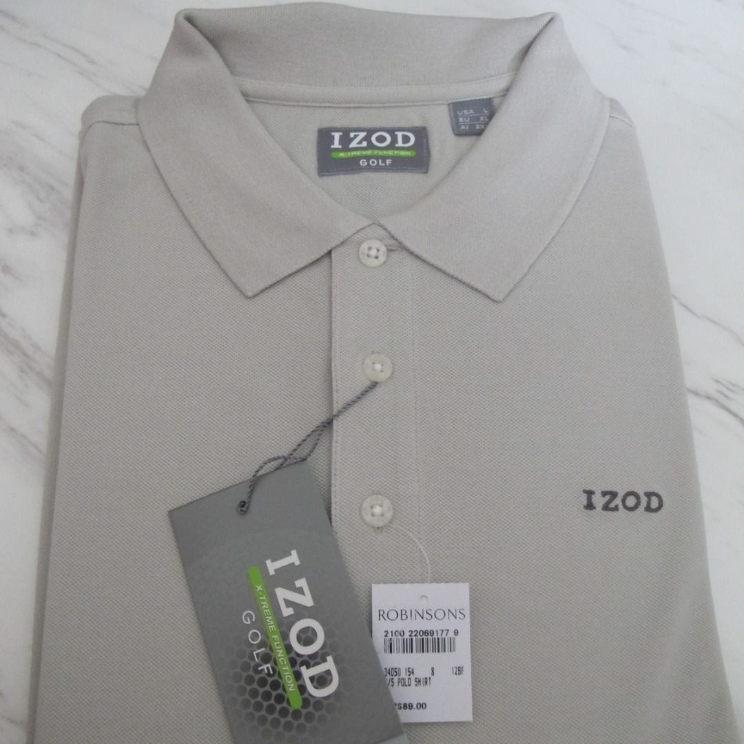 izod black polo