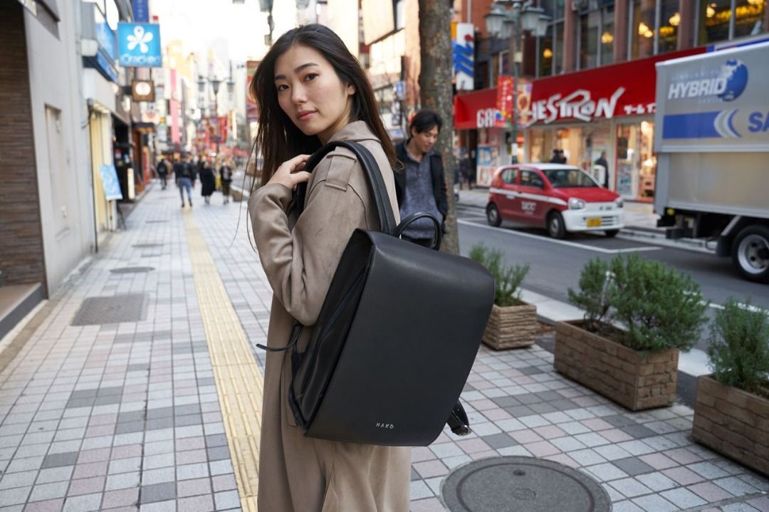Japanese leather backpack hot sale