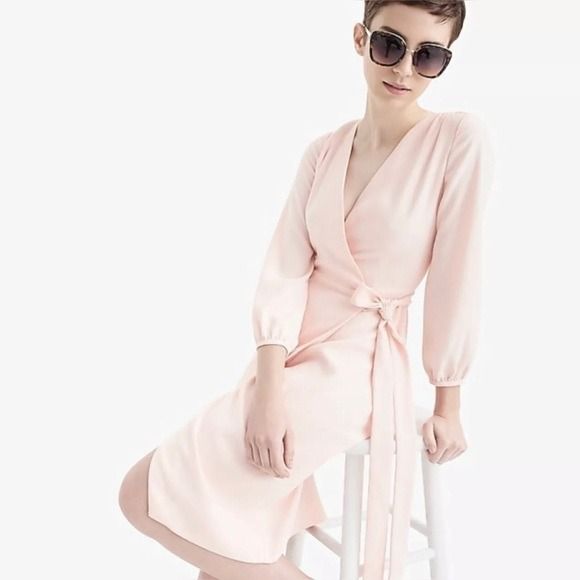 J crew online crepe wrap dress