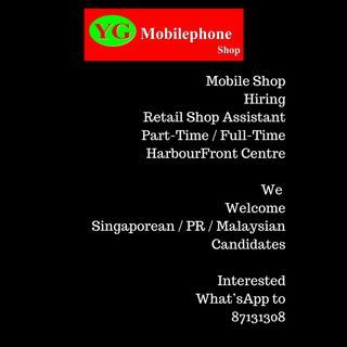 Job | Part-Time / Full-Time SG Job | Retail Sales