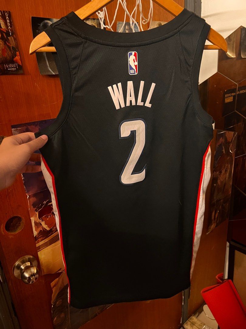 NEW NBA Washington Wizards John Wall Blue White Throwback Swingman