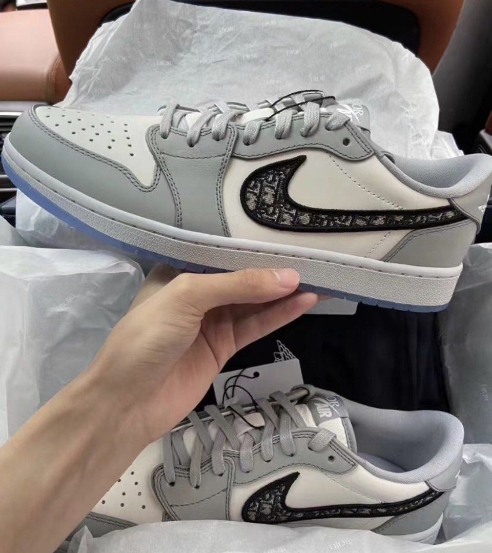Jordan 1 Retro Low “Dior”, Men's Fashion, Footwear, Sneakers on Carousell