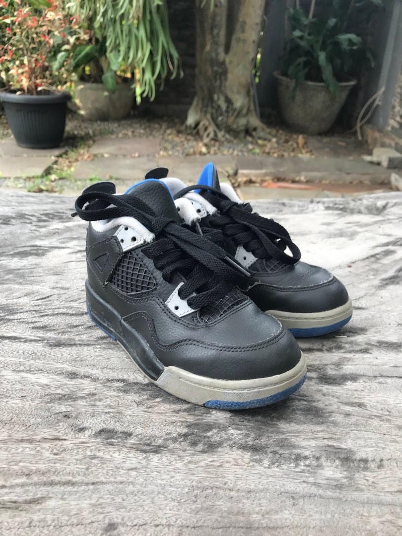 jordan retro 4 white and gold kids