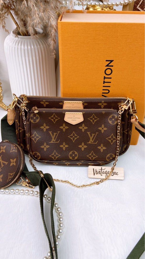 Khaki multi best sale pochette