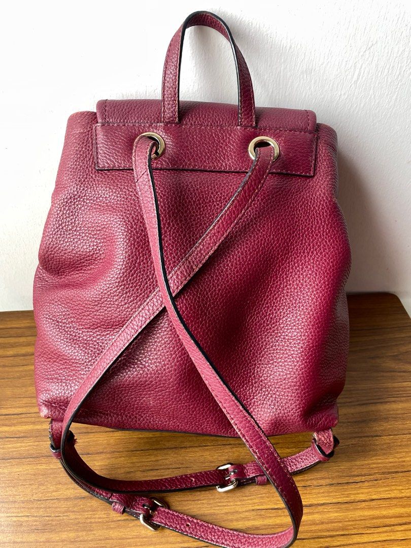 Kate Spade maroon backpack