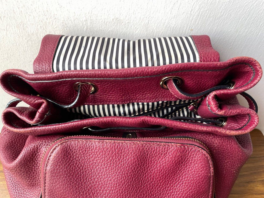 Maroon backpack clearance purse