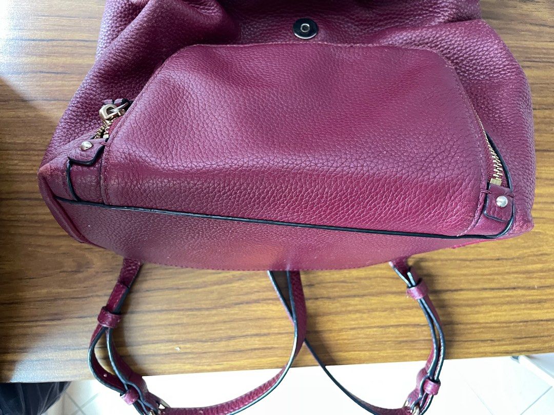 Kate Spade maroon backpack Women s Fashion Bags Wallets