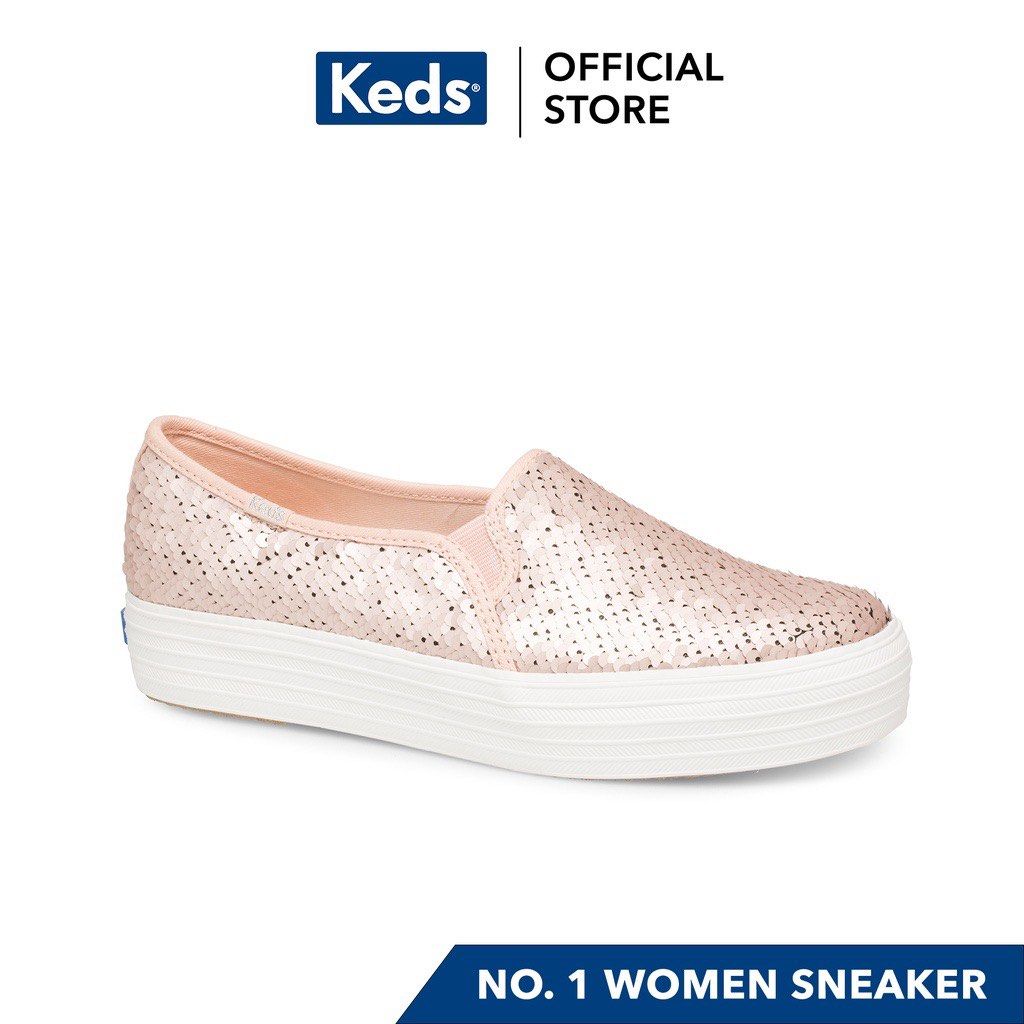 Keds triple decker reverse sequin top