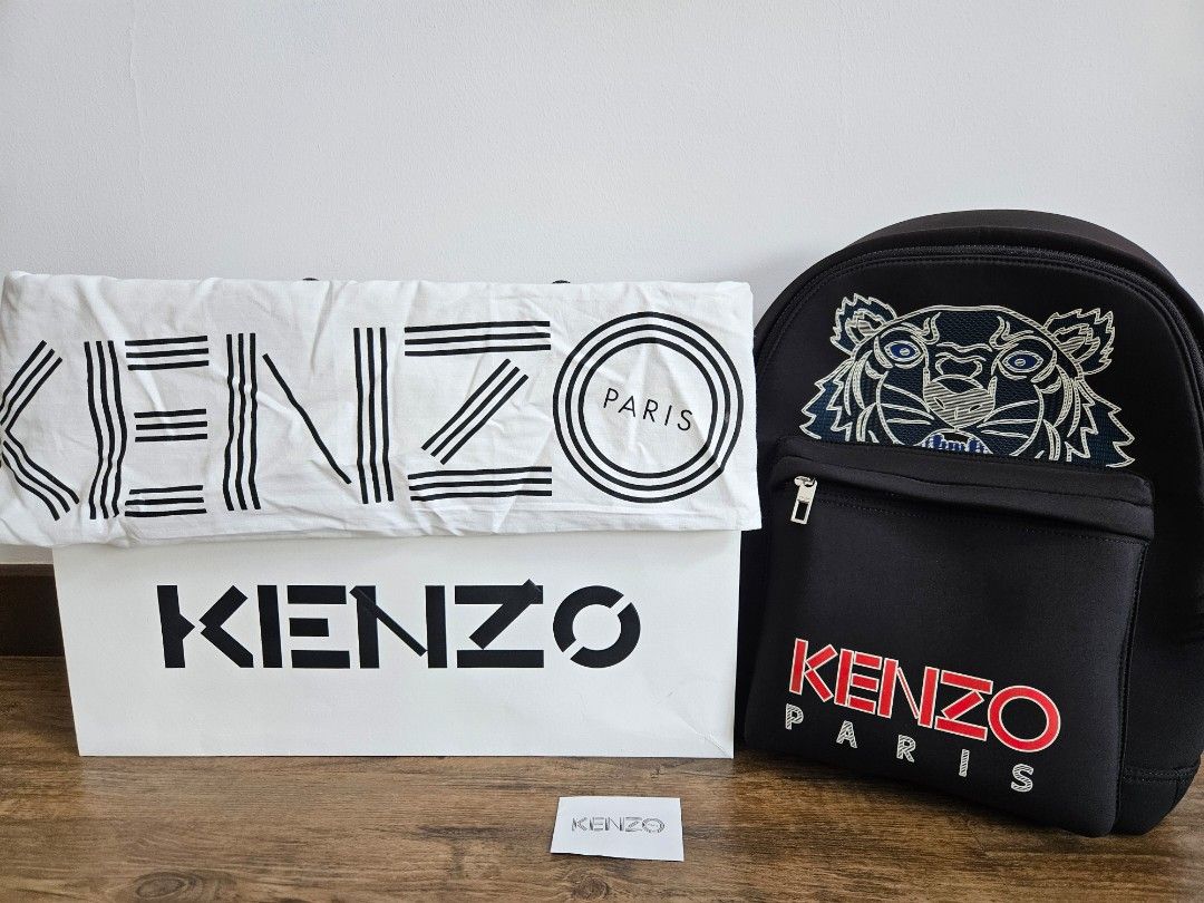 Large kenzo logo backpack hotsell