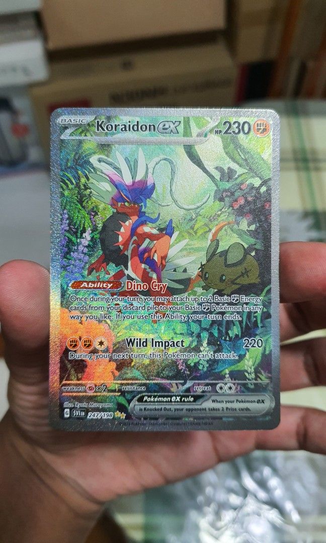 Koraidon ex Alt Art (Pokemon cards/TCG), Hobbies & Toys, Toys & Games