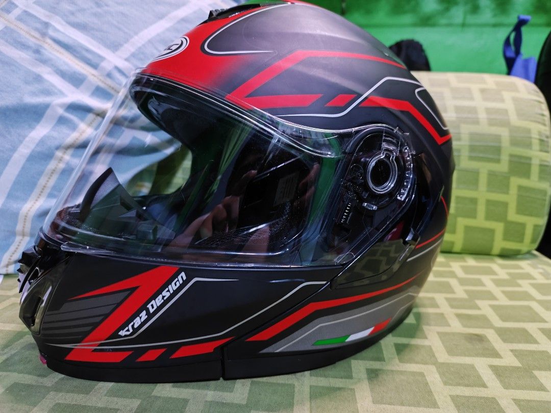 KRC Modular Dual Visor Helmet Motorbikes Motorbike Parts