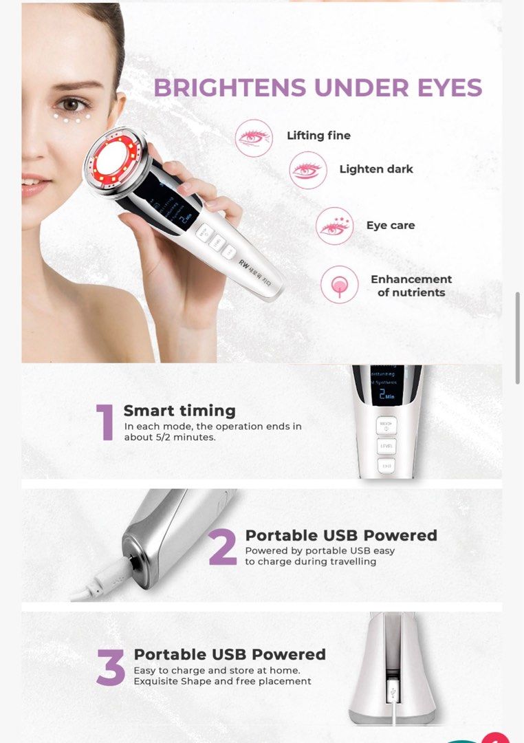 Led Face Device LED facial device, Beauty & Personal Care, Face, Face Care on Carousell