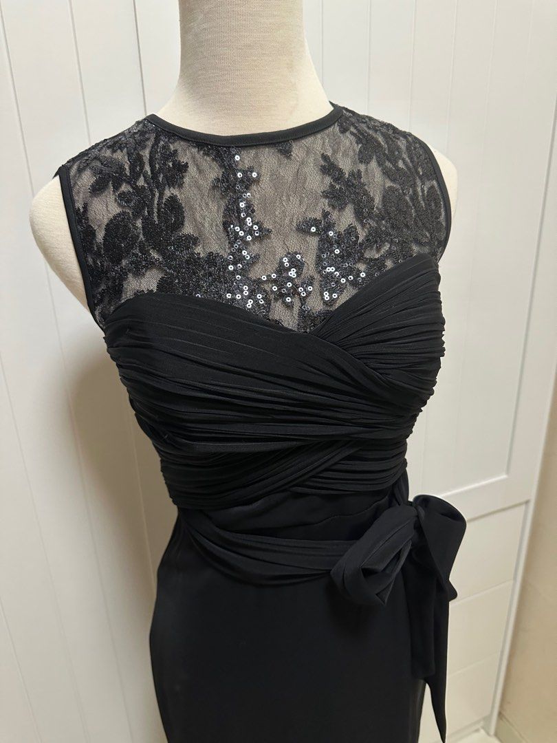Lipsy black evening dress top