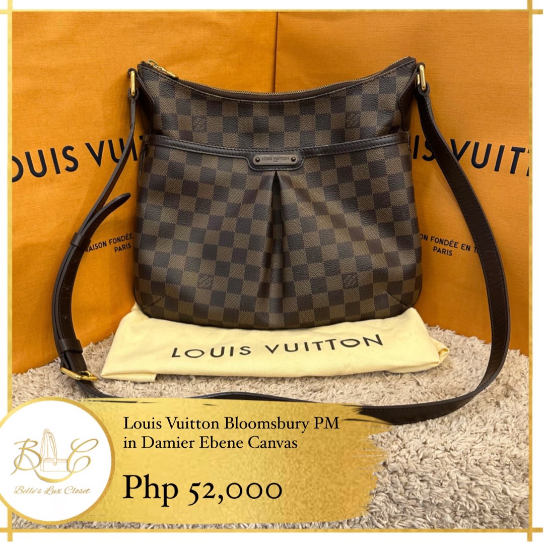 Louis Vuitton Bloomsbury PM Damier Ebene, Luxury, Bags & Wallets on  Carousell