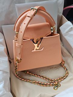 Louis Vuitton Pink Capucines Mini Lizard Bag 20cm at 1stDibs