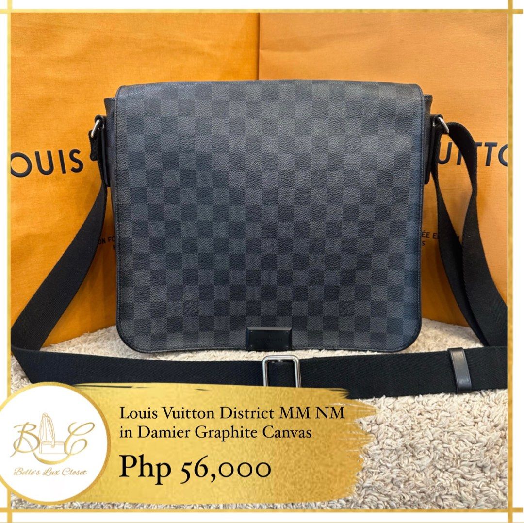 LV damier ebene messenger bag, Luxury, Bags & Wallets on Carousell