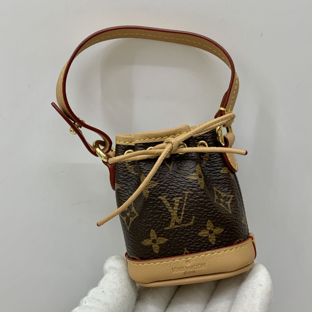 Louis Vuitton Micro Noé Monogram Bag Charm (M00818), with Dust Cover & Box