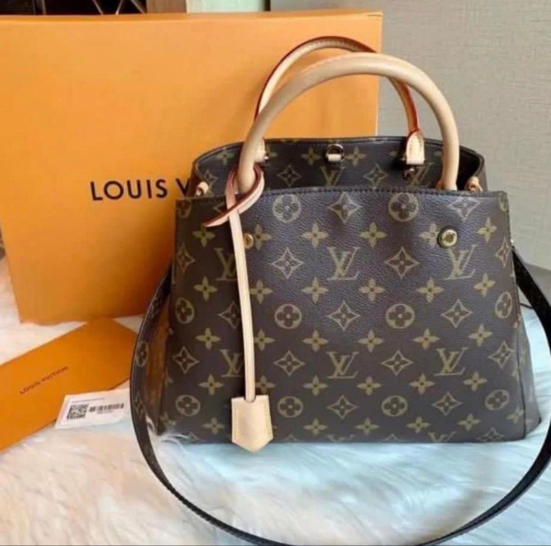 Louis Vuitton Montaigne Damier, Barang Mewah, Tas & Dompet di