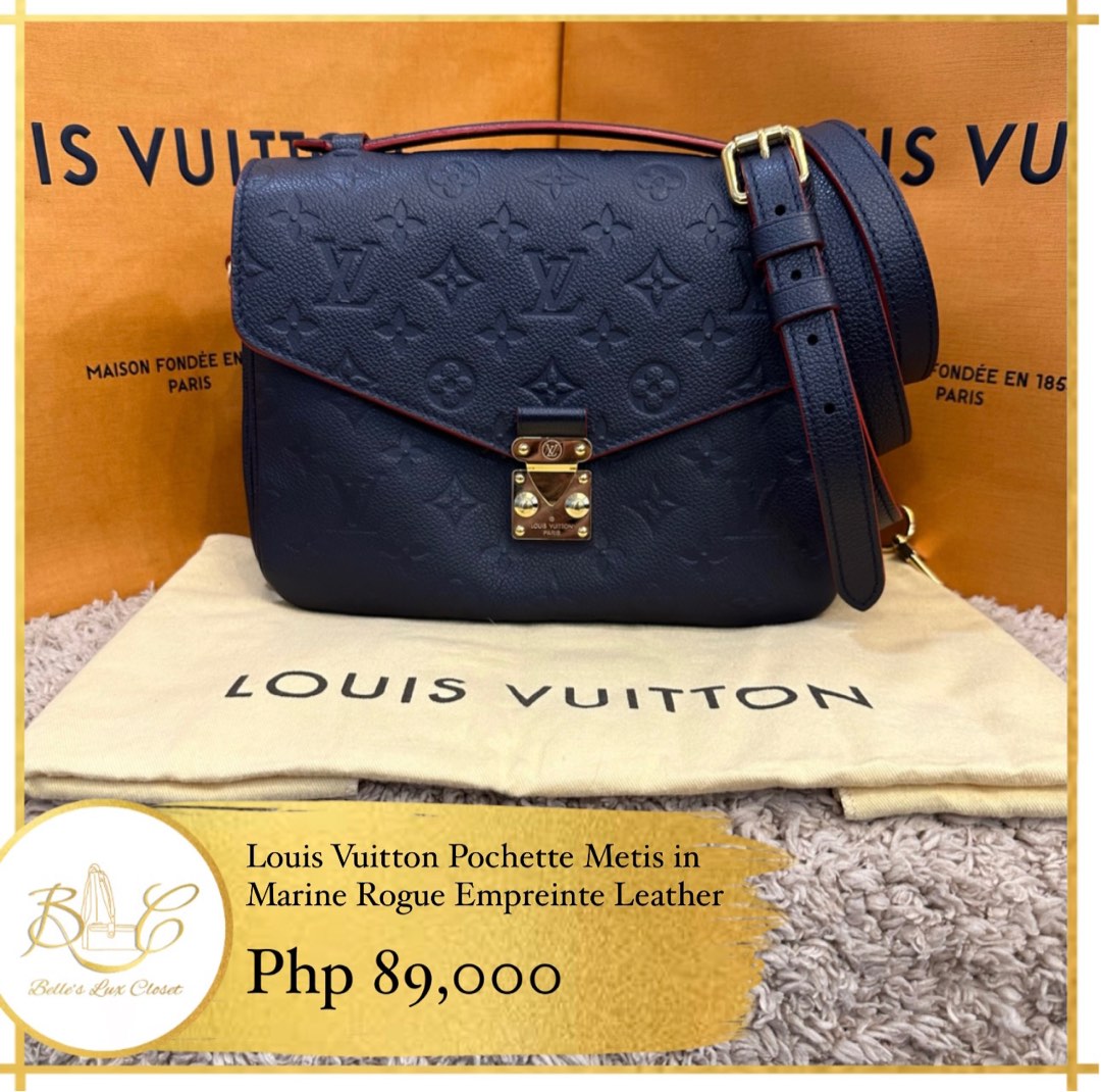 LV Pochette Metis Empreinte Creme, Luxury, Bags & Wallets on Carousell