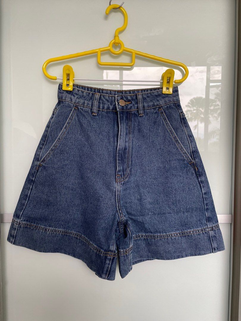 Citizens of Humanity Demy Cropped Flare Bermuda Denim Shorts ( 25 ) | eBay