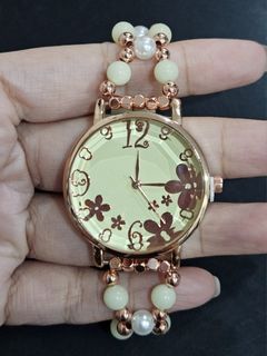 Luminous Stone with Pearls DIY watch